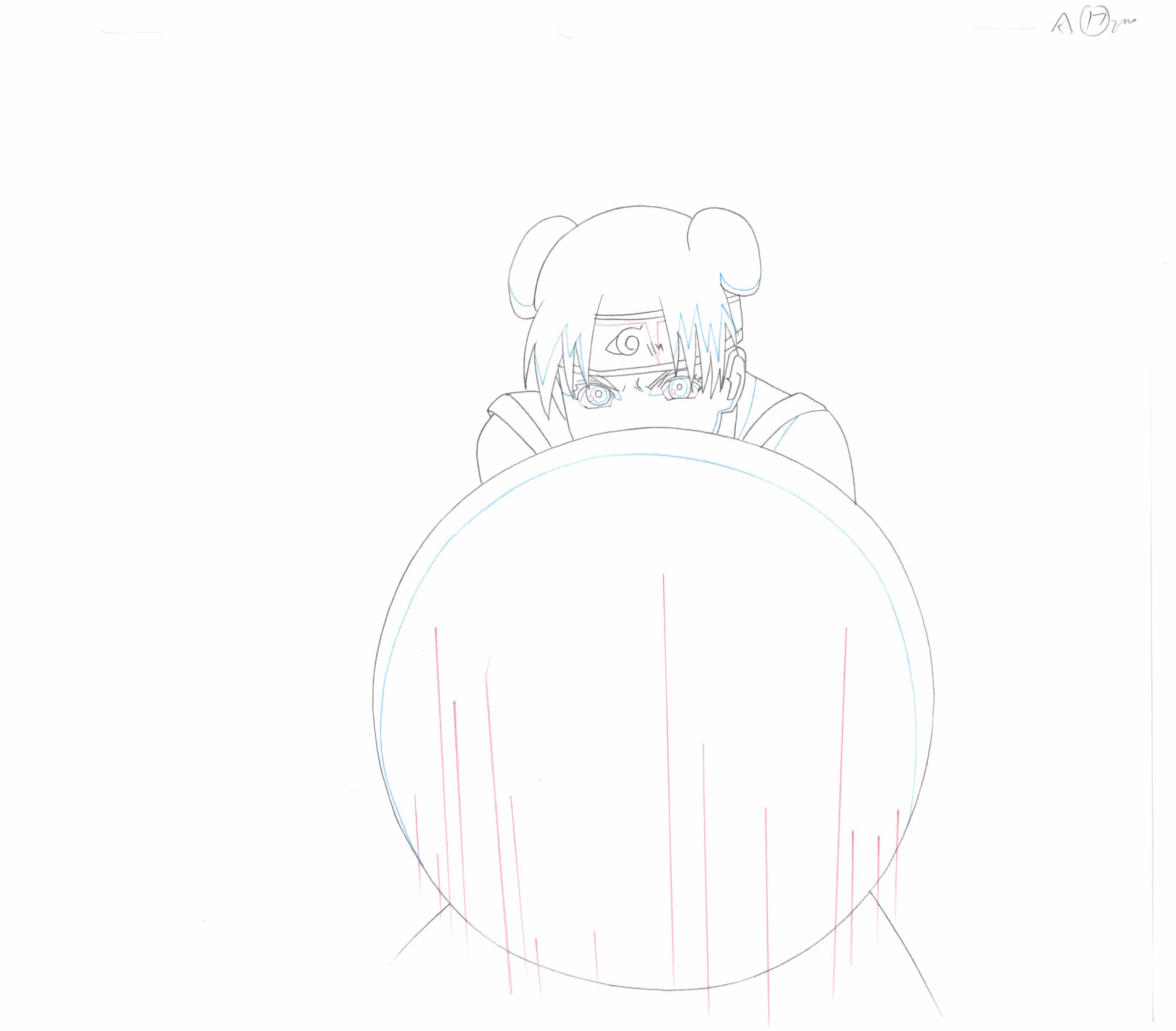 Naruto Original Sketch (Tenten) 5-page Set