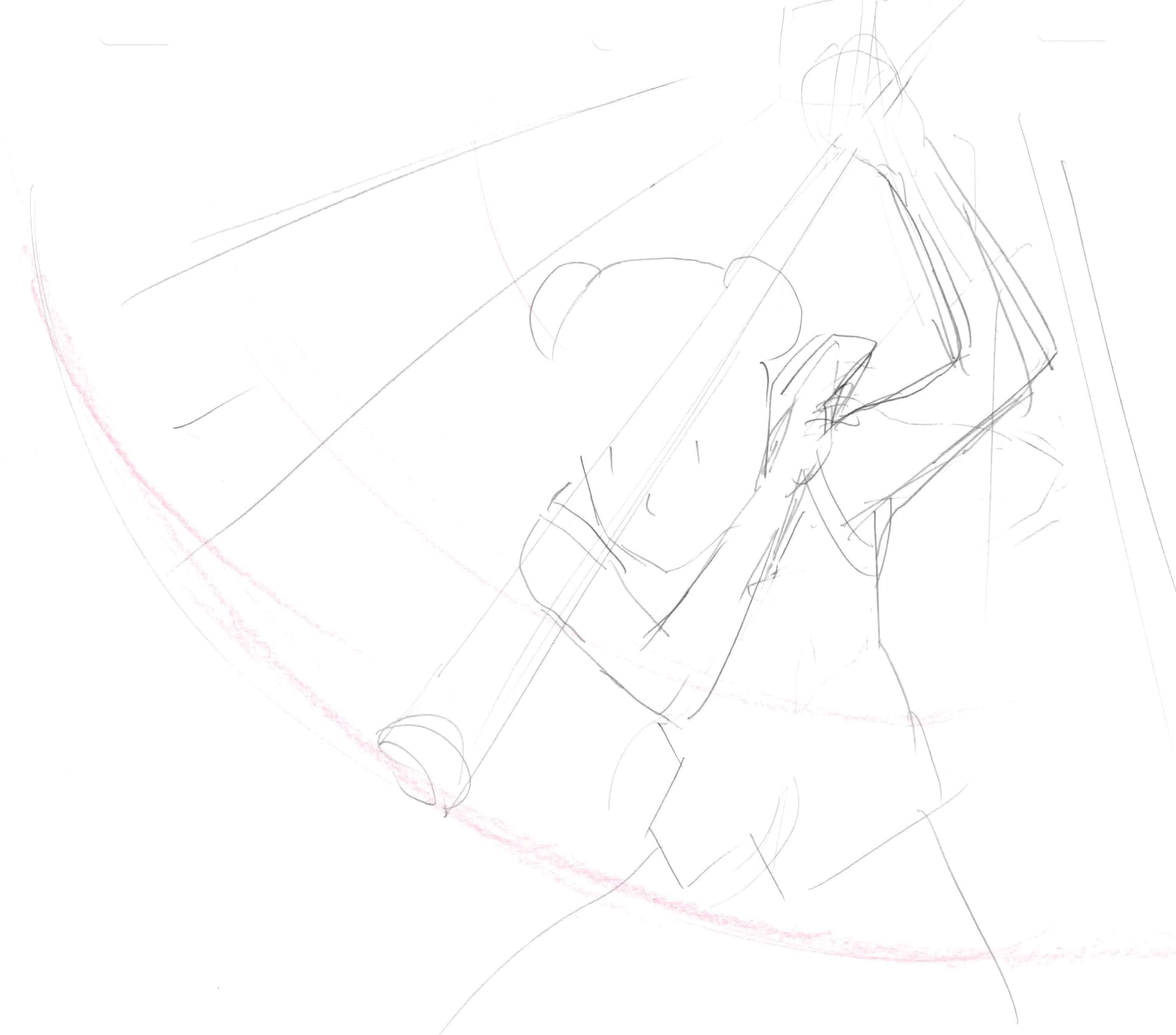 Naruto Original Sketch (Tenten) 5-page Set