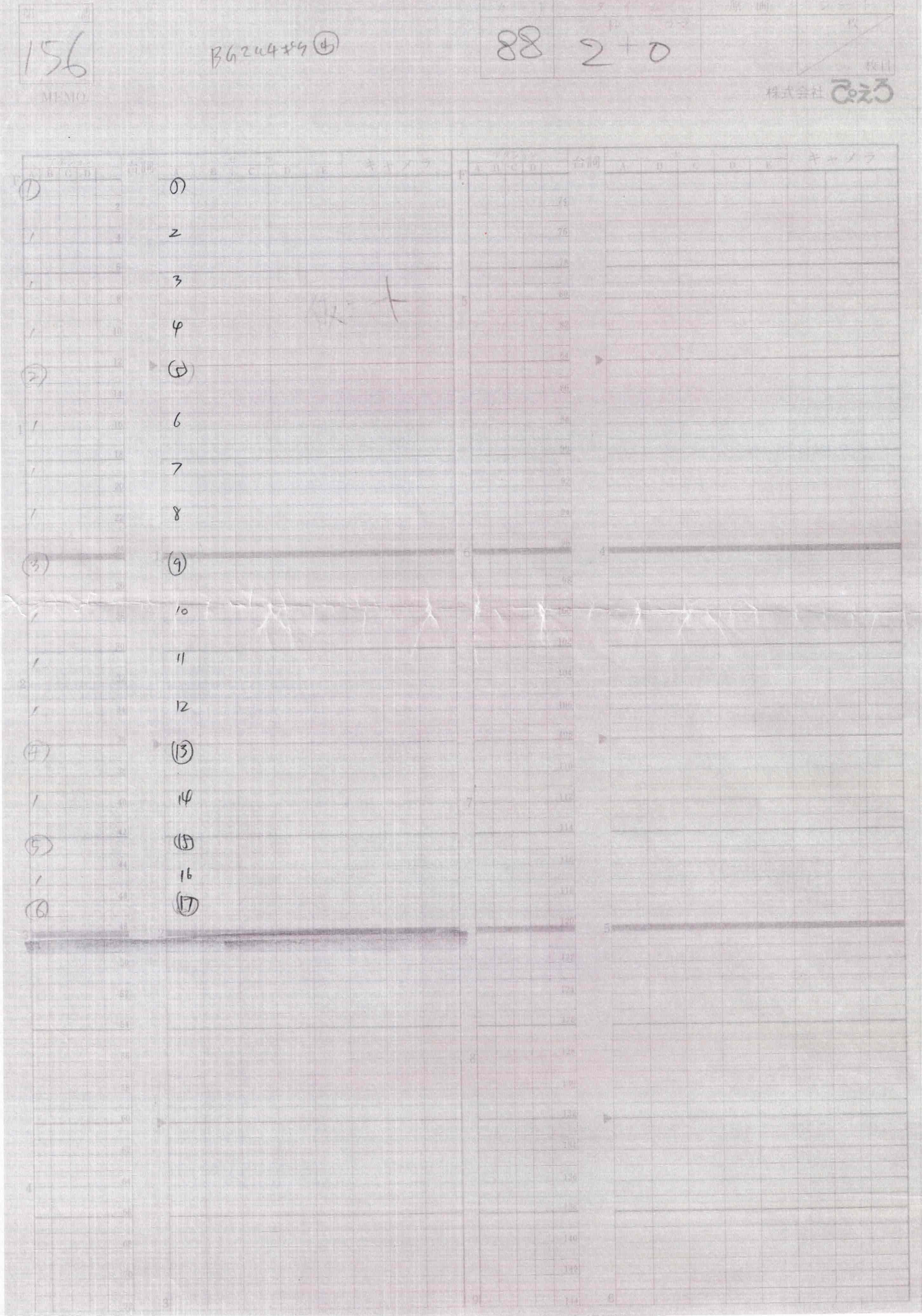 Naruto Original Sketch (Tenten) 4-page Set