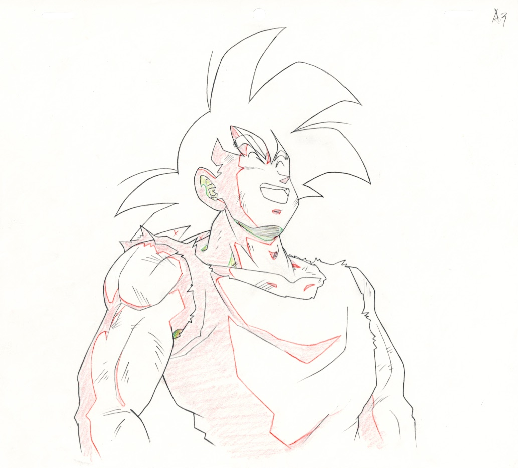 Dragonball Original Cel and Drawing (Son Goku)