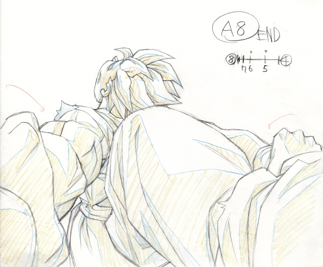 Dragonball Z Movie Original Drawing (Vegeta) 4 Page Set