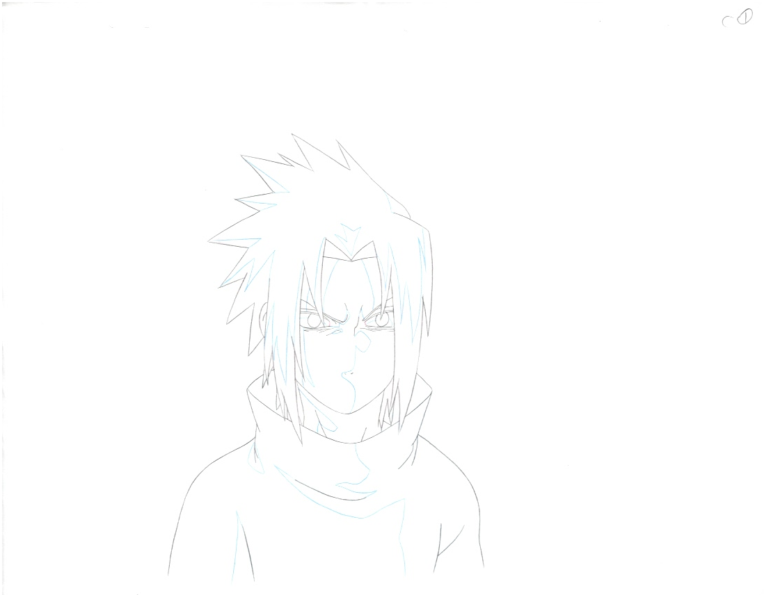Naruto Original Sketch (Sasuke Uchiha) 2 page Set