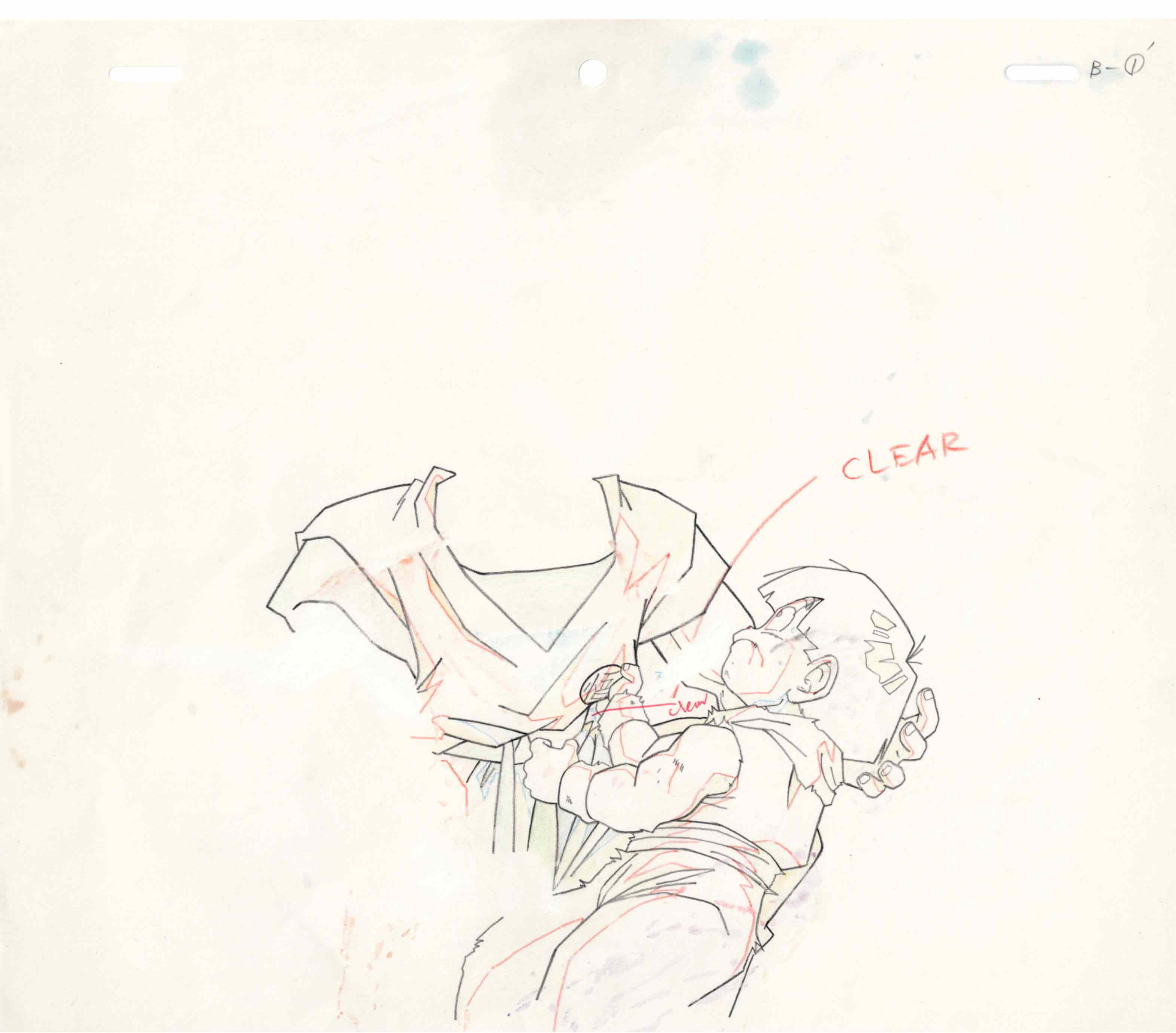 Dragonball Original Drawing (Son Goku) 2 Page Set