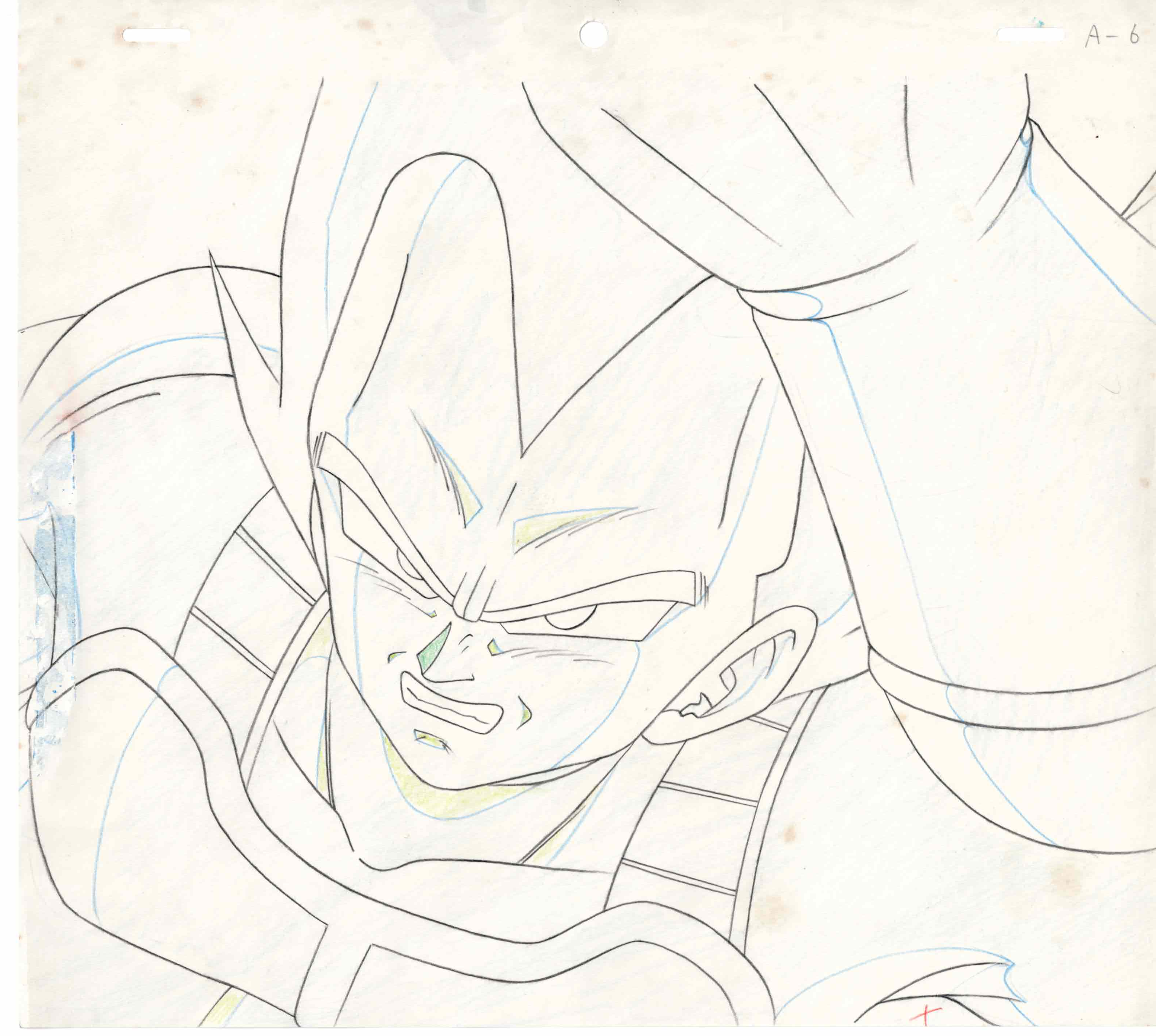Dragonball Original Cel and Drawing (Vegeta)