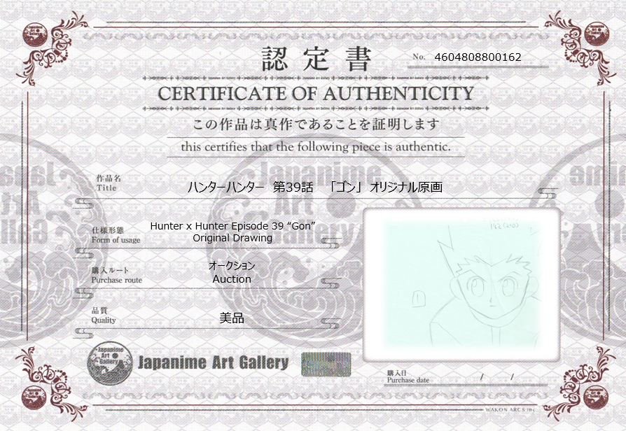 Hunter x Hunter Original Drawing (Gon)