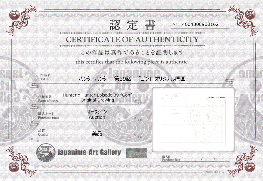 Hunter x Hunter Original Drawing (Gon)