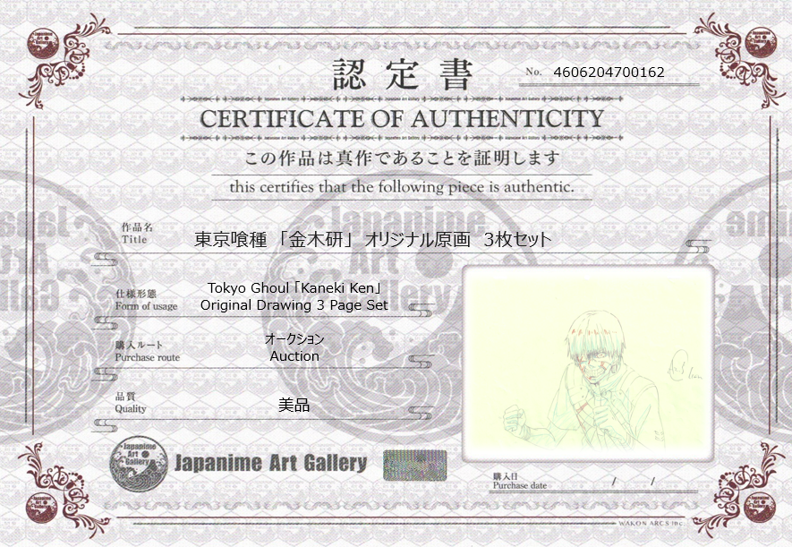 Tokyo Ghoul Original 3 Page Drawing (Kaneki Ken)