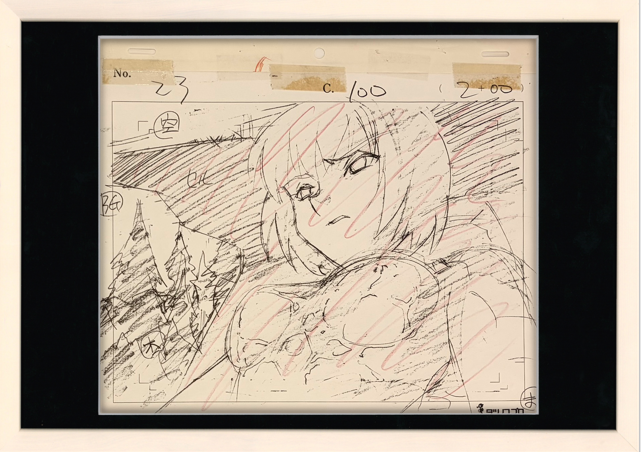 Neon Genesis Evangelion Original Genga Layout and Drawing (Ayanami Rei)