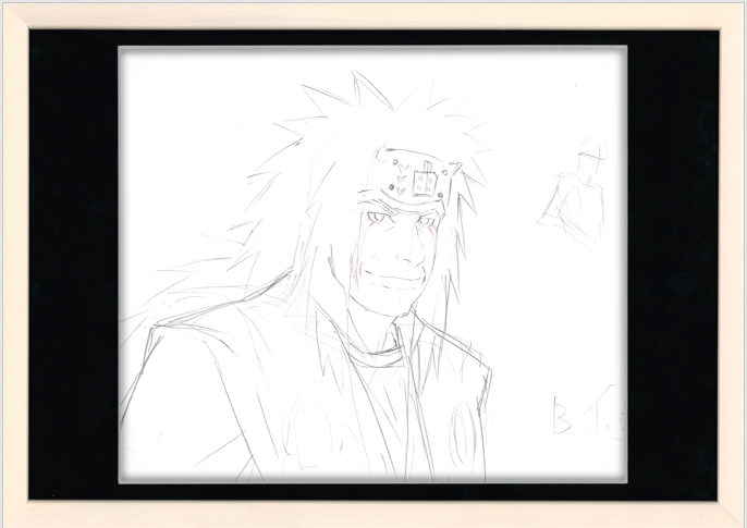 Naruto Original Sketch (Jiraiya) 2 pages Set