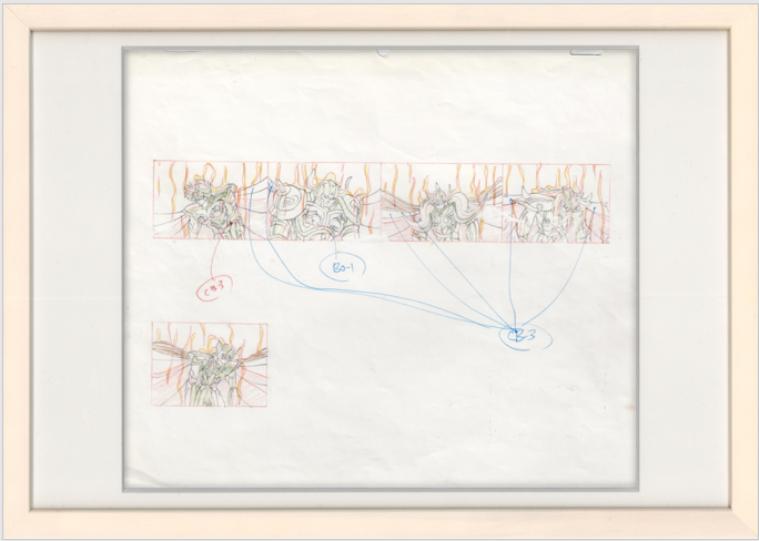 Saint Seiya Original Sketch (Leo Aiolia, Taurus Aldebaran, Aries Mu, Scorpio Milo, Virgo Shaka)