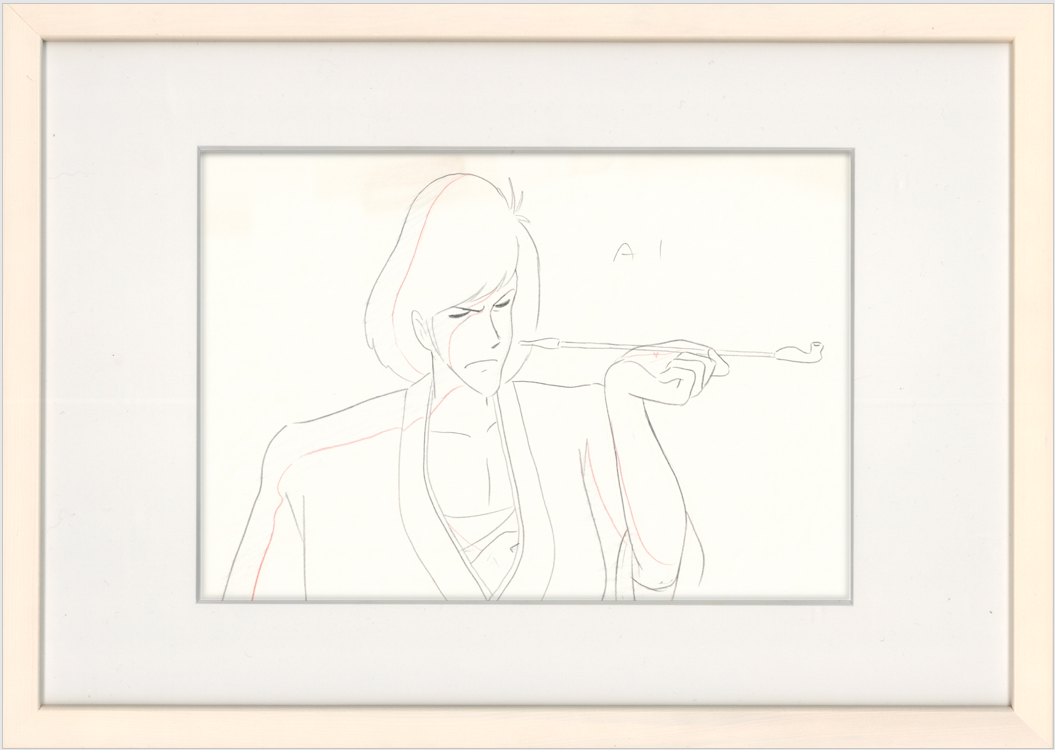 Lupin III Original Sketch (Ishikawa Goemon) 4 pages Set