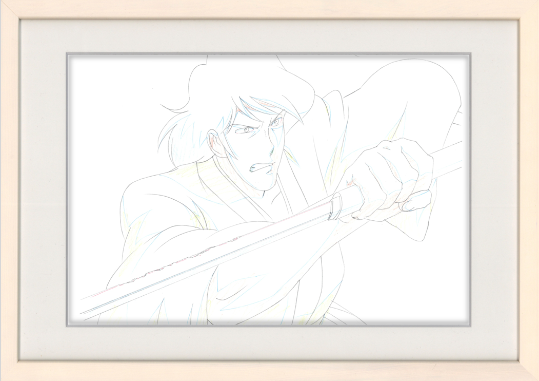 Lupin III Original Sketch (Ishikawa Goemon) 2 page Set