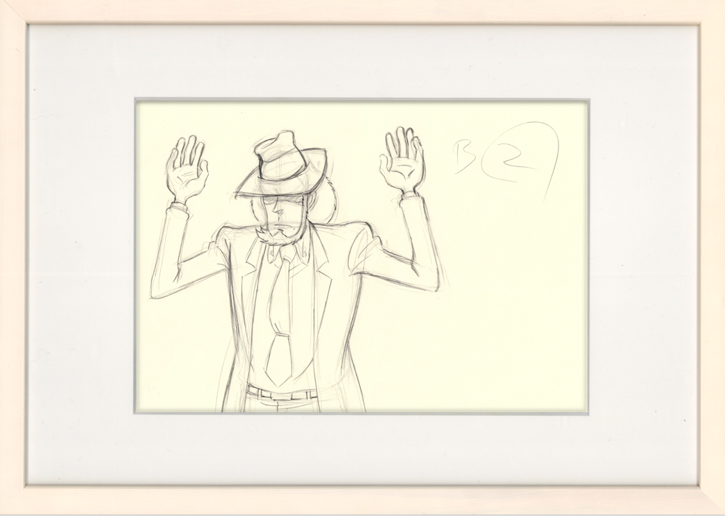 Lupin III Original Sketch (Daisuke Jigen) 12 pages Set