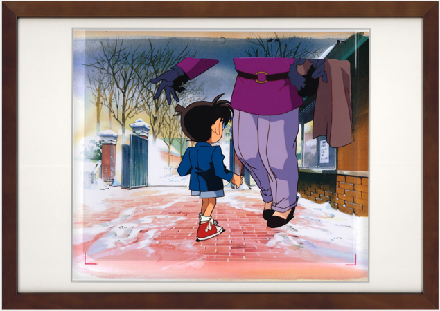 Detective Conan Original Cel and Sketch (Conan Edogawa)