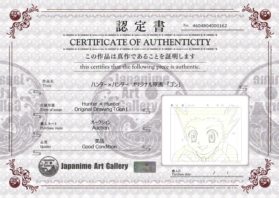 Hunter x Hunter Original Drawing (Gon)