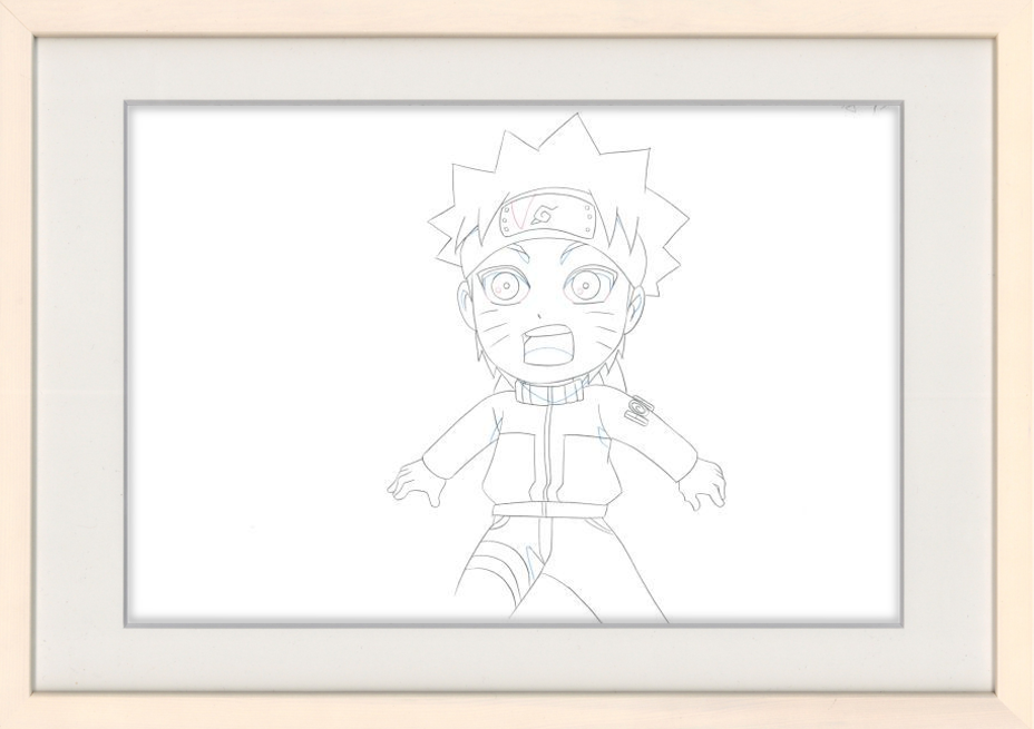 Naruto Original Drawing (Naruto Uzumaki) 2-page Set