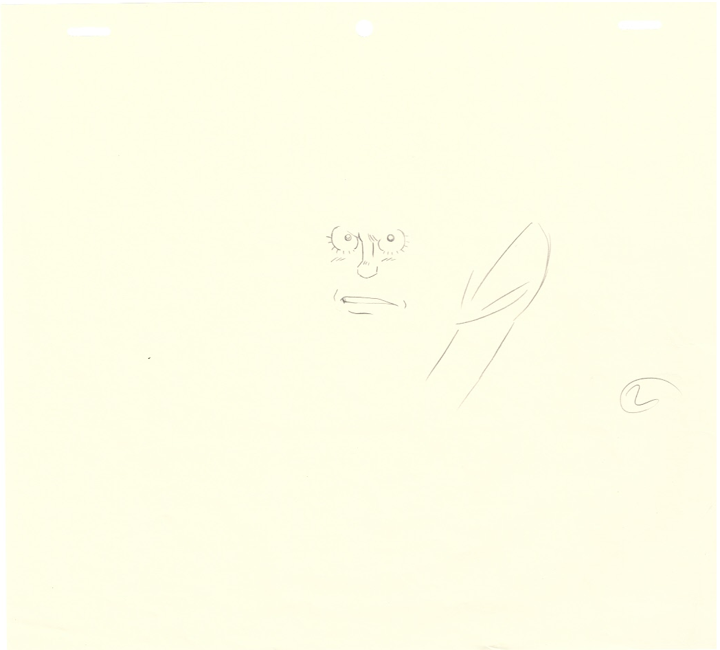 Lupin III Original Sketch (Zenigata) 2 Page Set