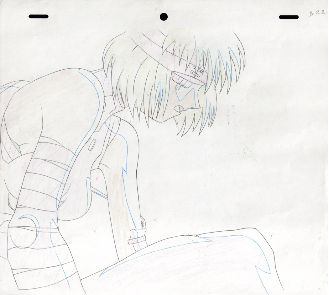 Neon Genesis Evangelion Original Sketch & Cel (Ayanami Rei)