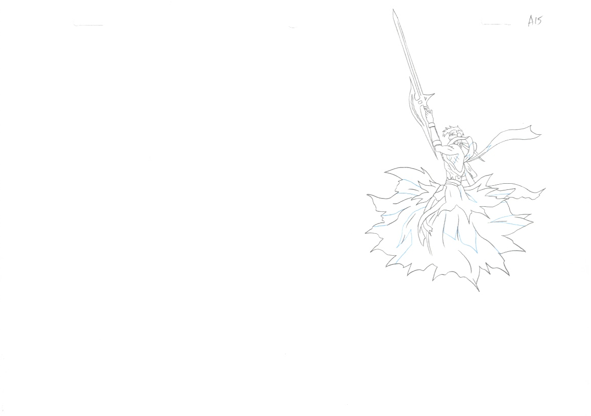 Bleach Original Drawing (Byakuya Kuchiki vs Koga Kuchiki) 9 pages Set