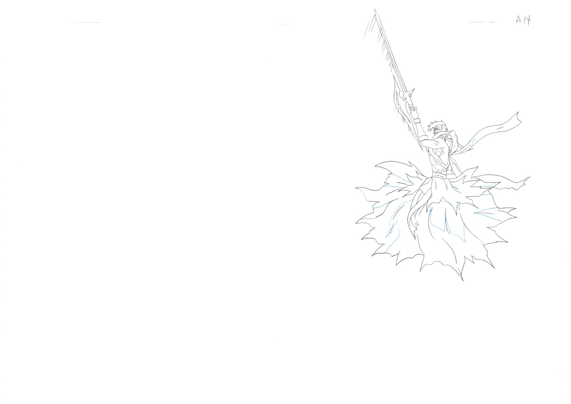 Bleach Original Drawing (Byakuya Kuchiki vs Koga Kuchiki) 9 pages Set