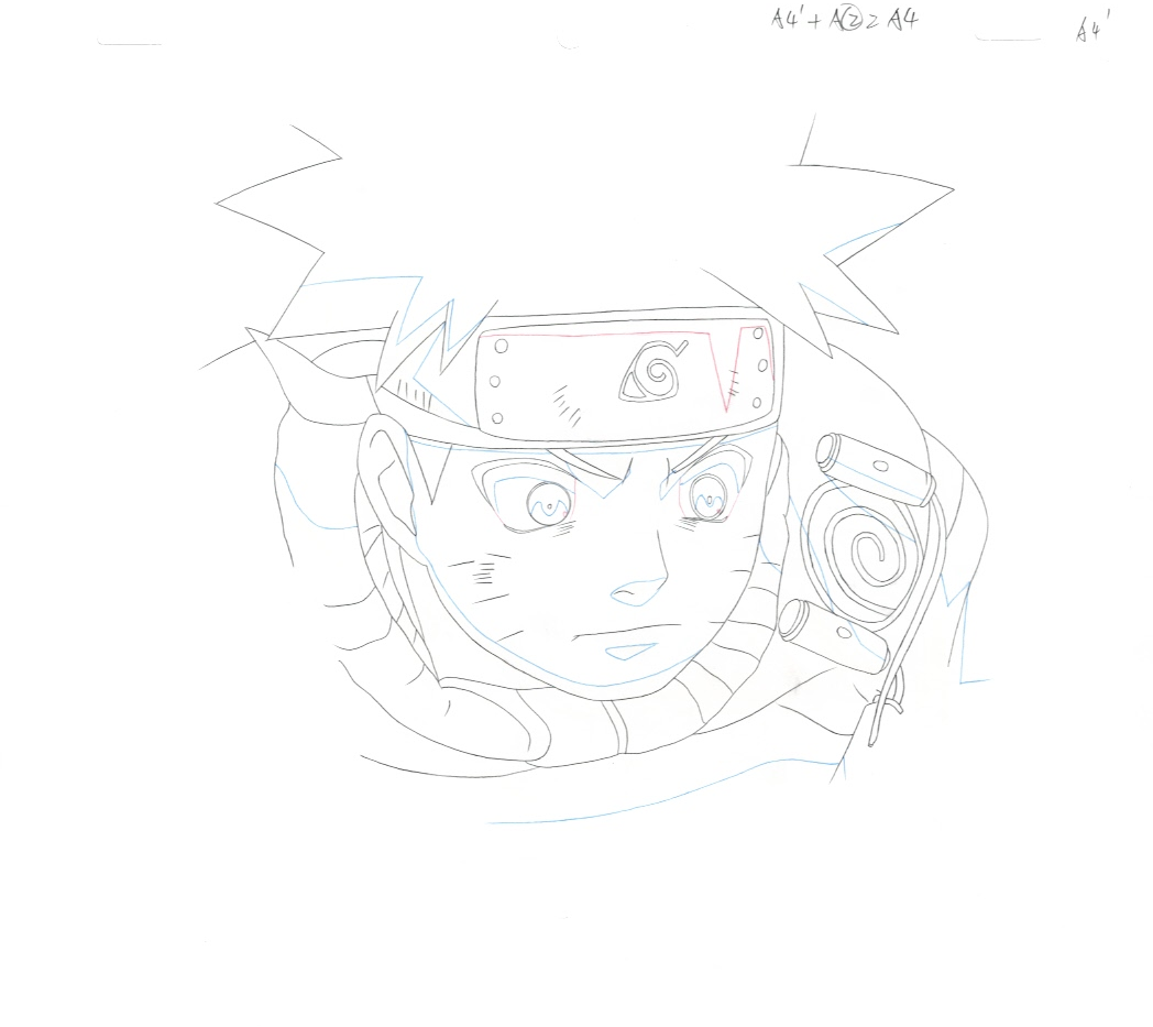 Naruto Original Sketch (Naruto Uzumaki) 3 page Set