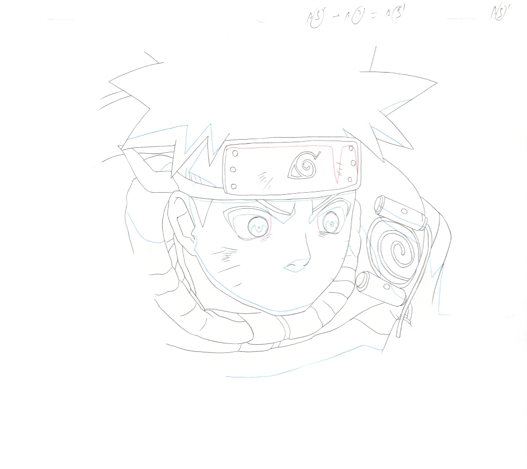 Naruto Original Sketch (Naruto Uzumaki) 3 page Set