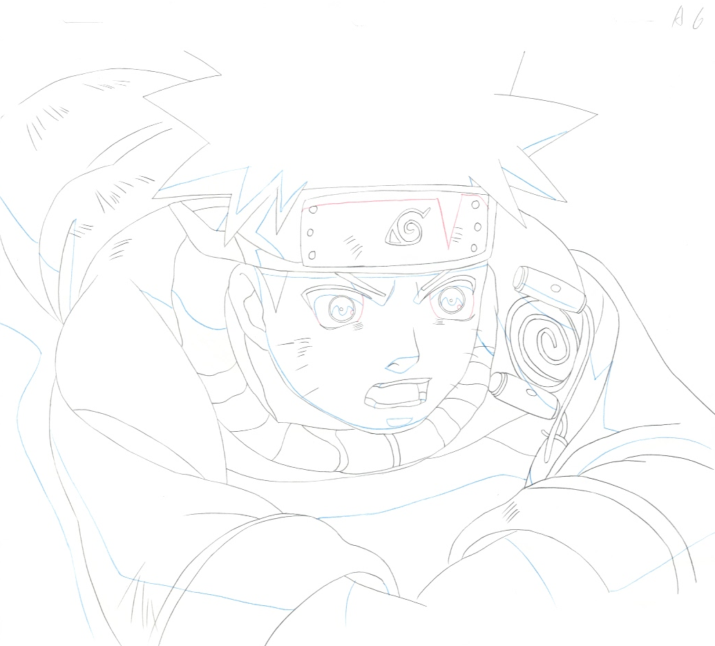 Naruto Original Sketch (Naruto Uzumaki) 2 page Set