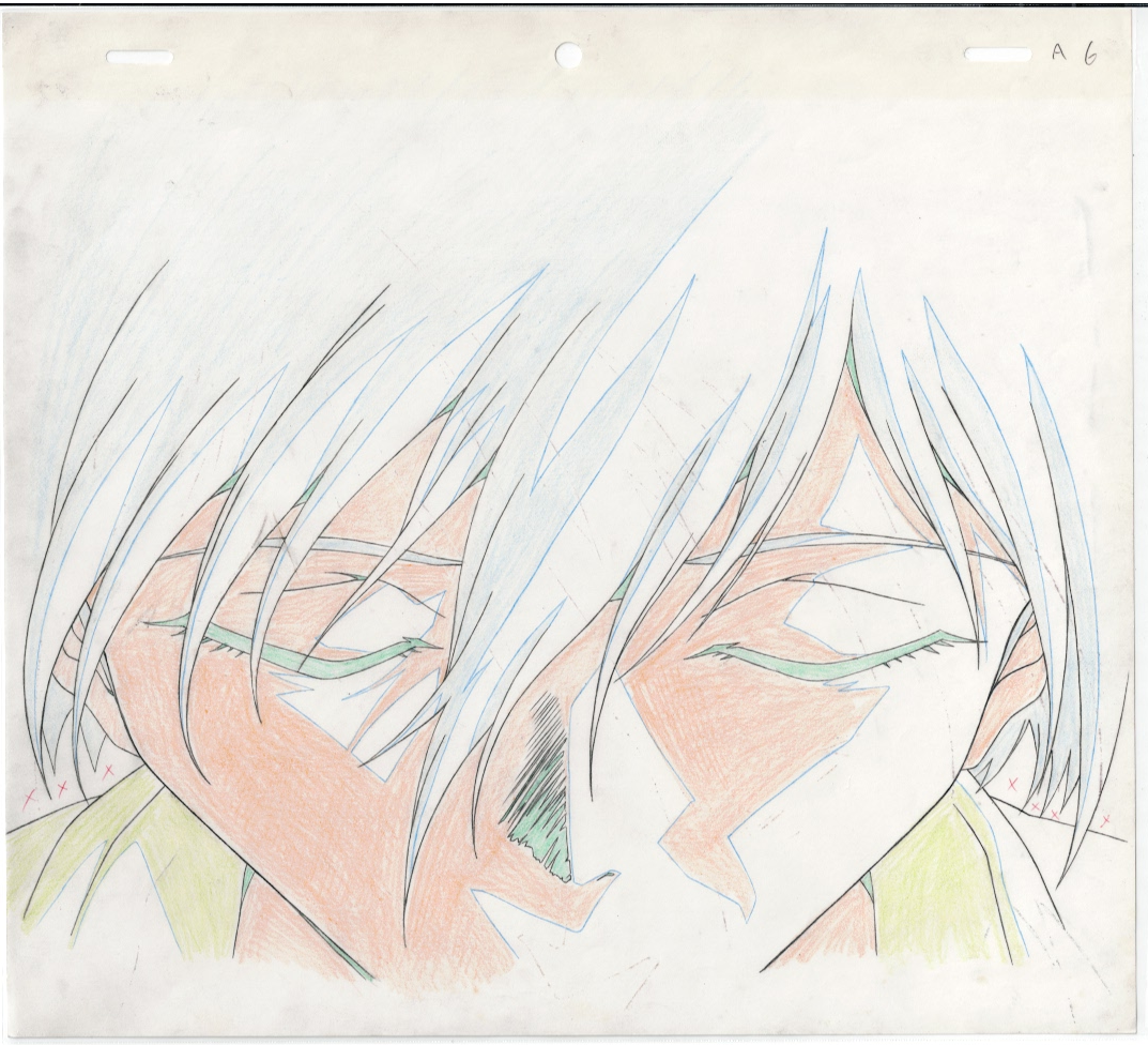 Neon Genesis Evangelion Original Sketch & Cel (Nagisa Kaworu)