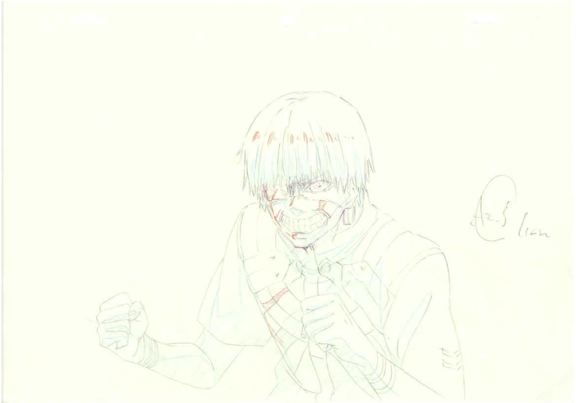 Tokyo Ghoul Original 3 Page Drawing (Kaneki Ken)
