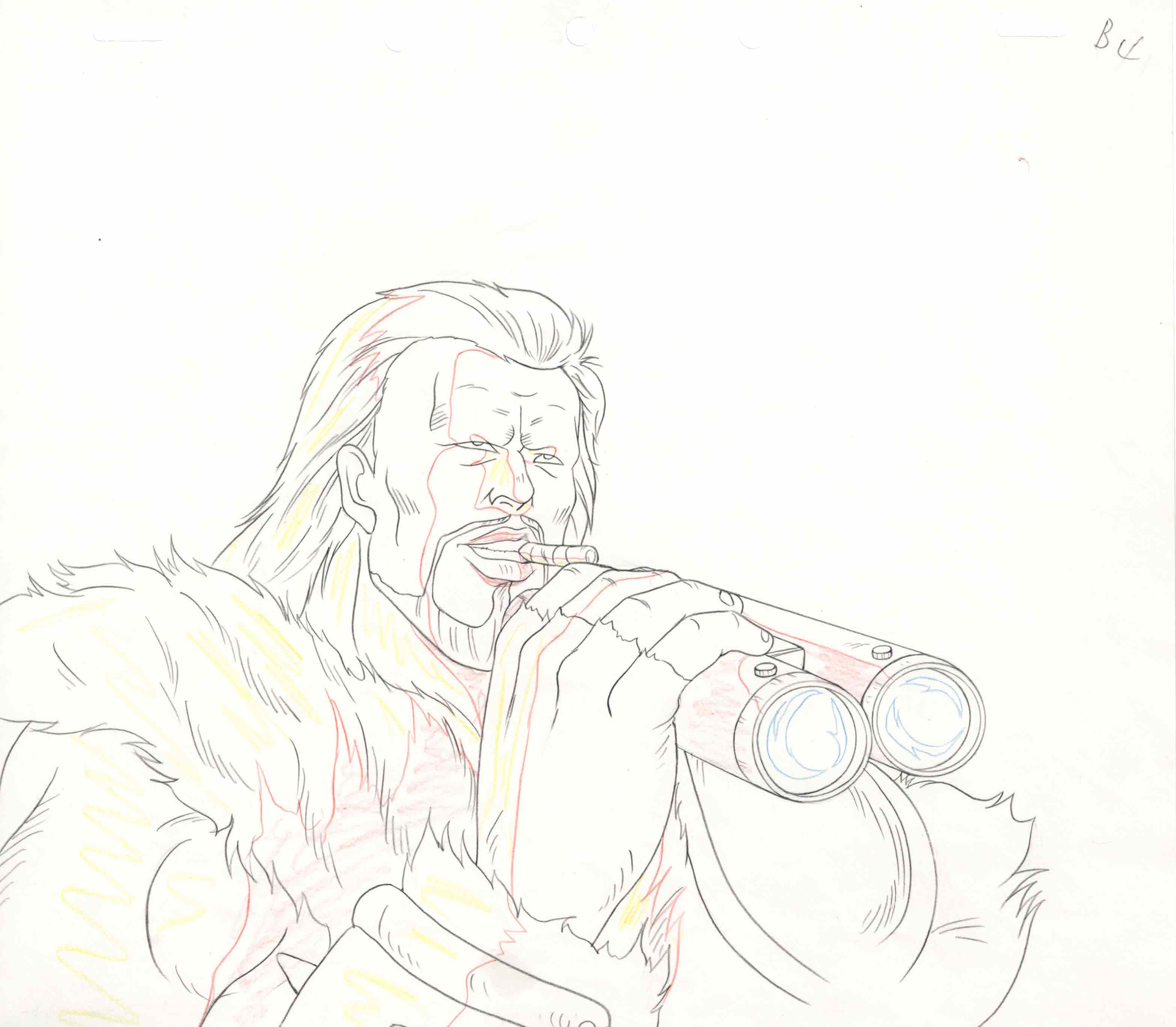Dibujo original de El Puño de la Estrella del Norte