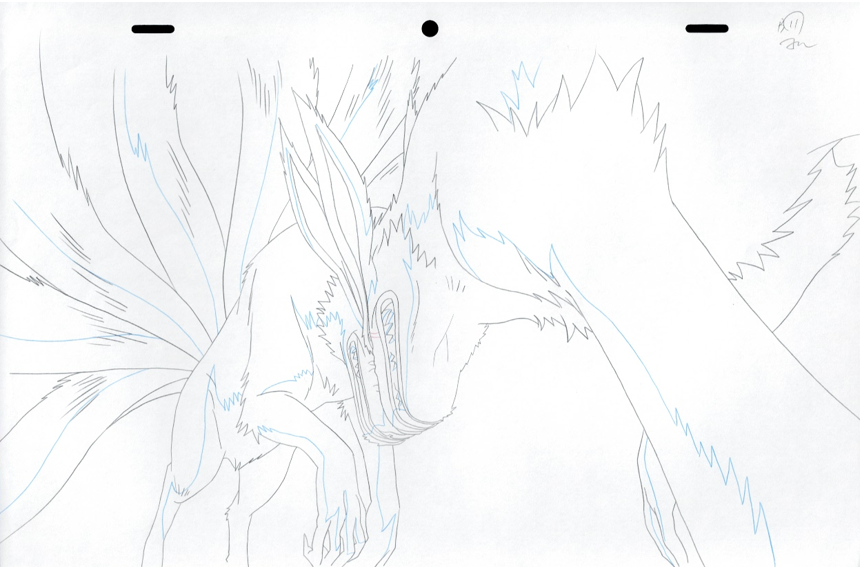 Naruto Original Sketch (Kurama/Nine-Tails)