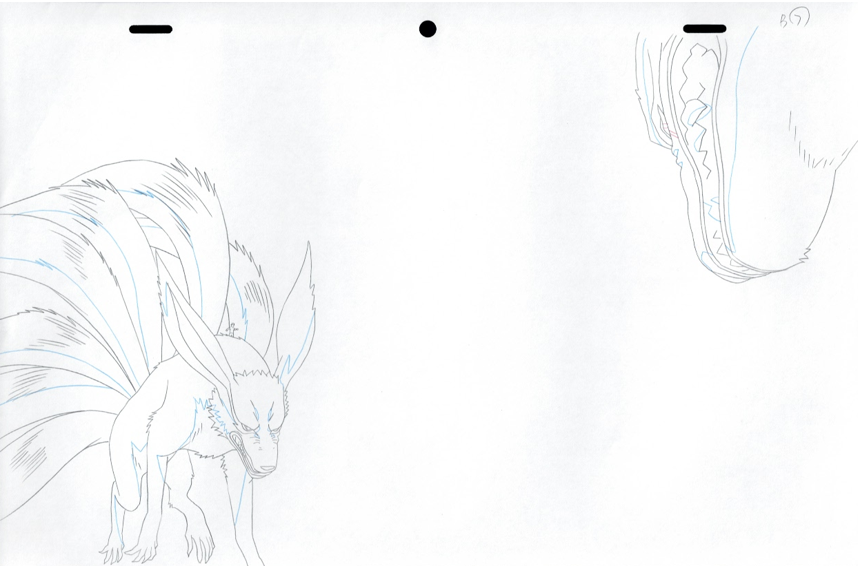 Naruto Original Sketch (Kurama/Nine-Tails)