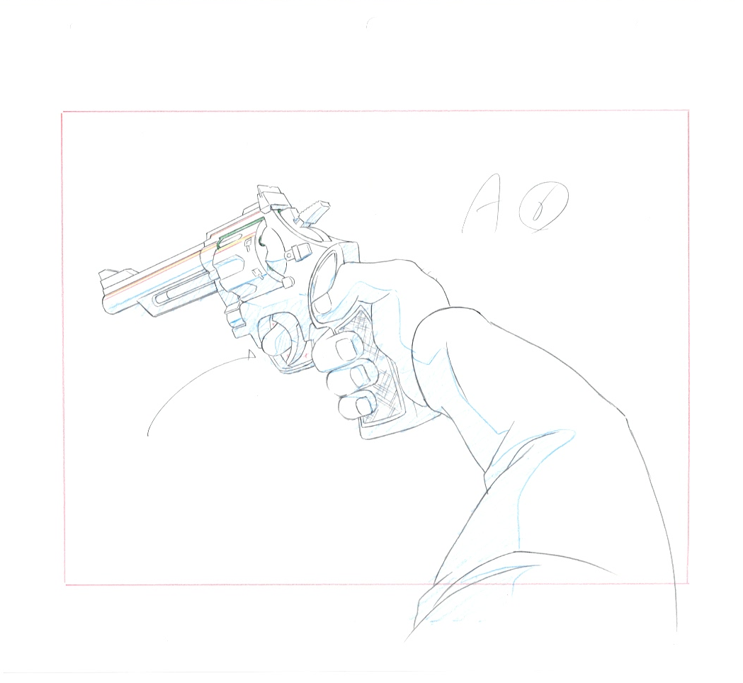 Lupin III boceto original (Pistola)