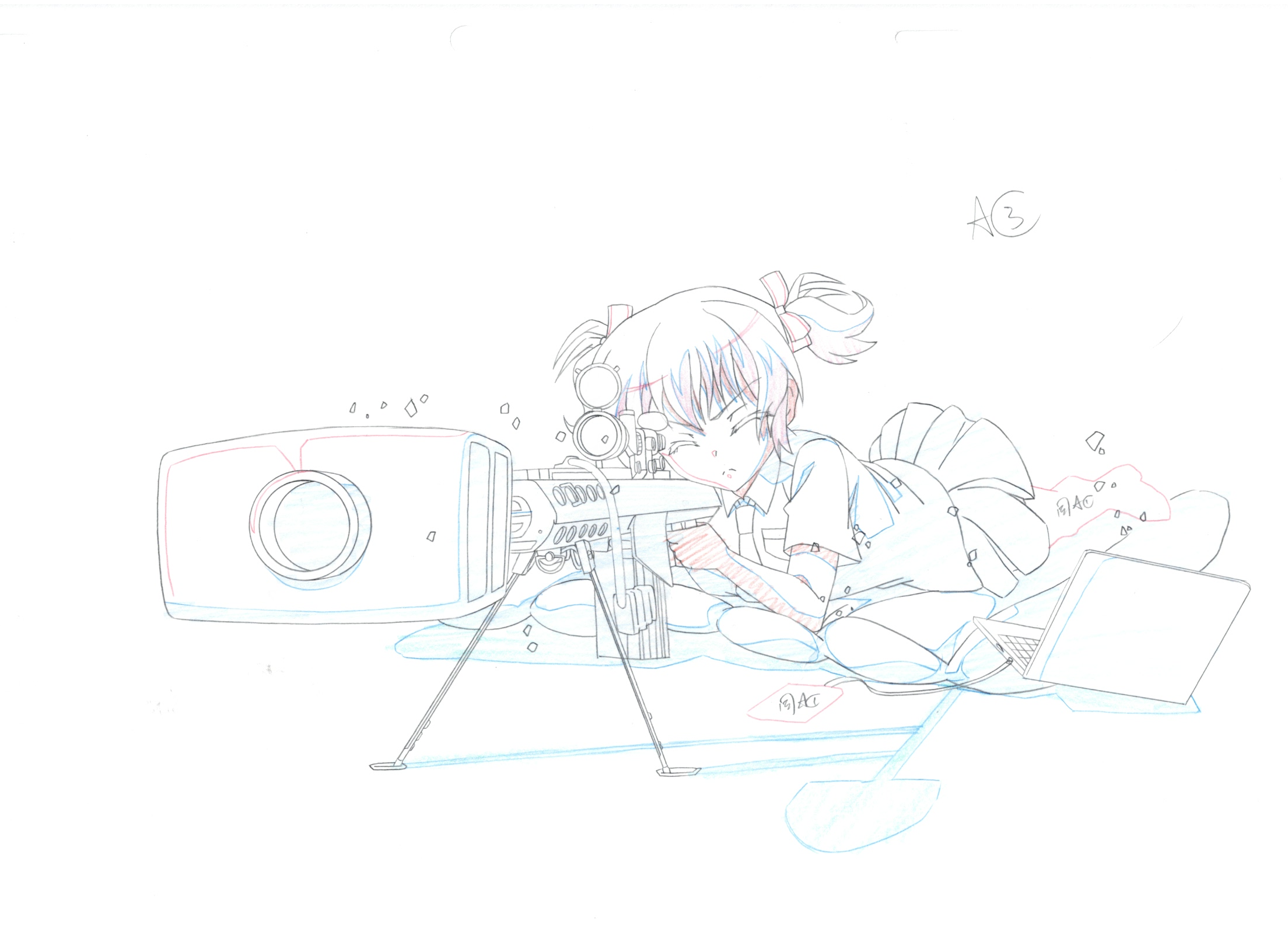 The Fruit of Grisaia Original Drawing (Makina Irisu) 9-page Set