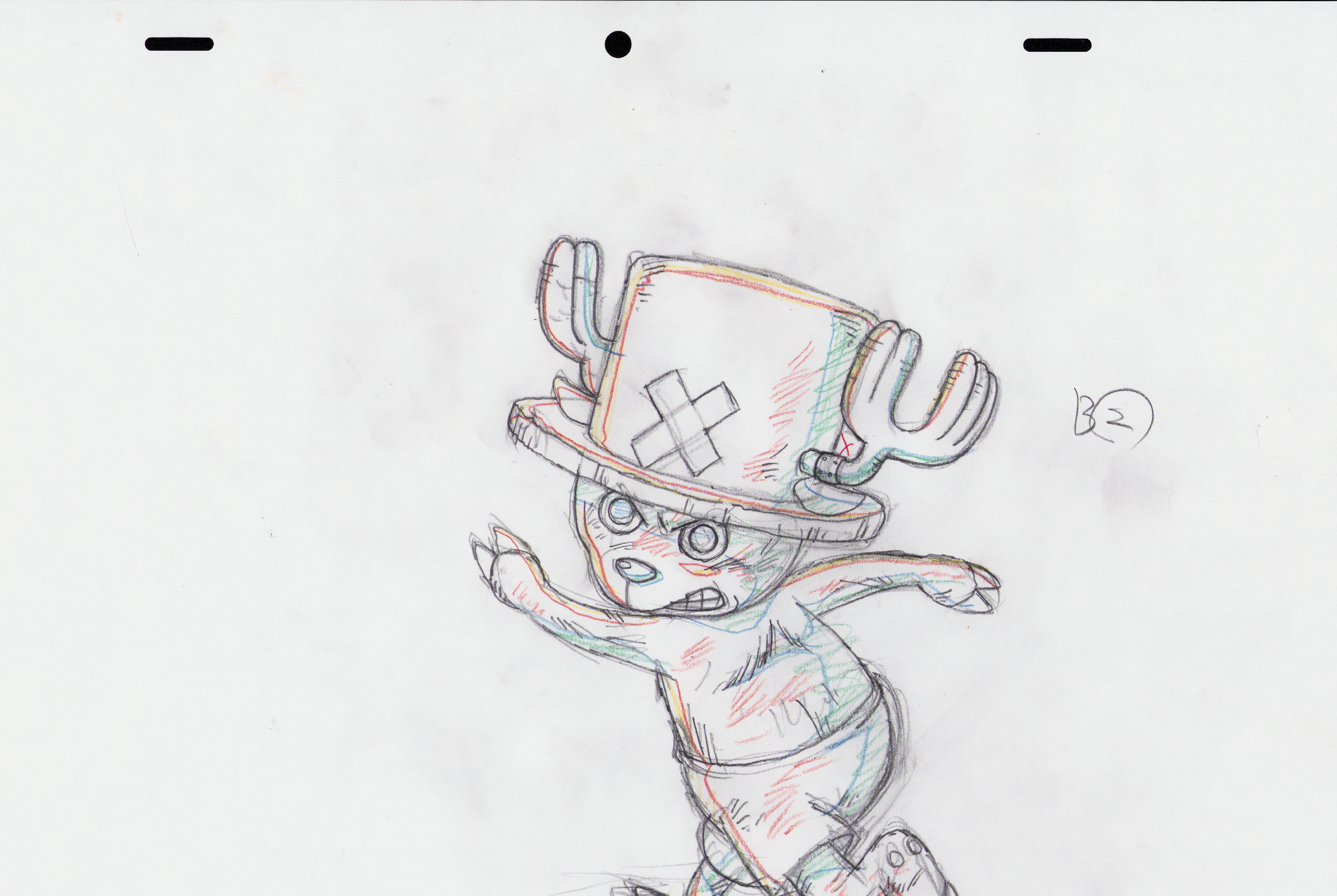 One Piece Genga original (Tony Tony Chopper)