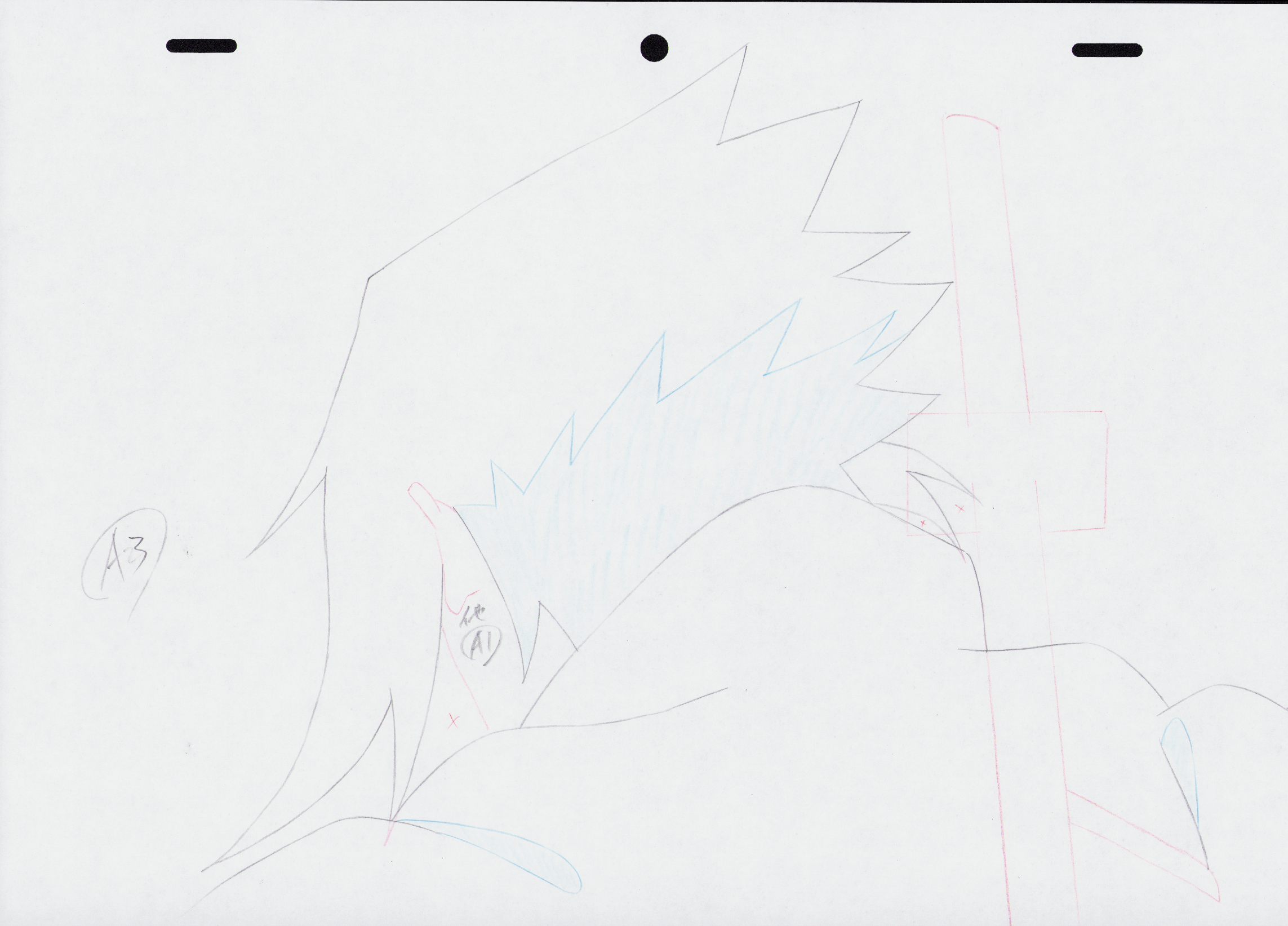 Naruto Shippuden genga original de 4 piezas set(Sasuke Uchiha)