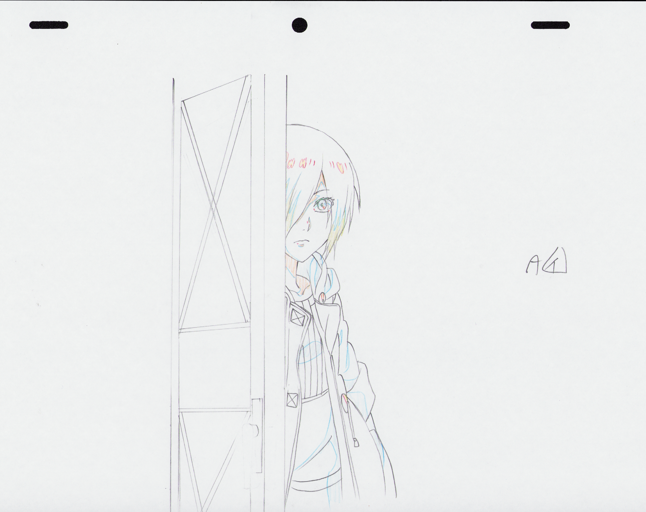 Tokyo Ghoul genga original (Touka Kirishima) ensemble de 4 pièces