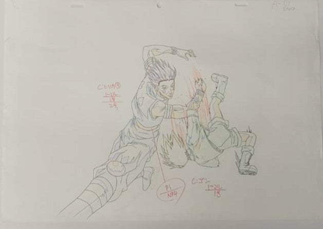 全职猎人 原版画集、草图和背景（西索和小刚）