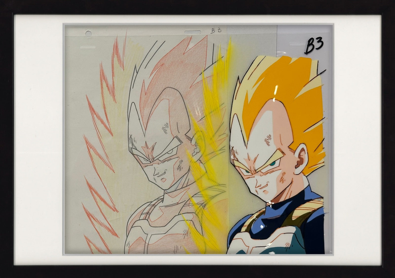 Cella originale e douga di Dragon Ball Z (Vegeta) set di 2 pezzi