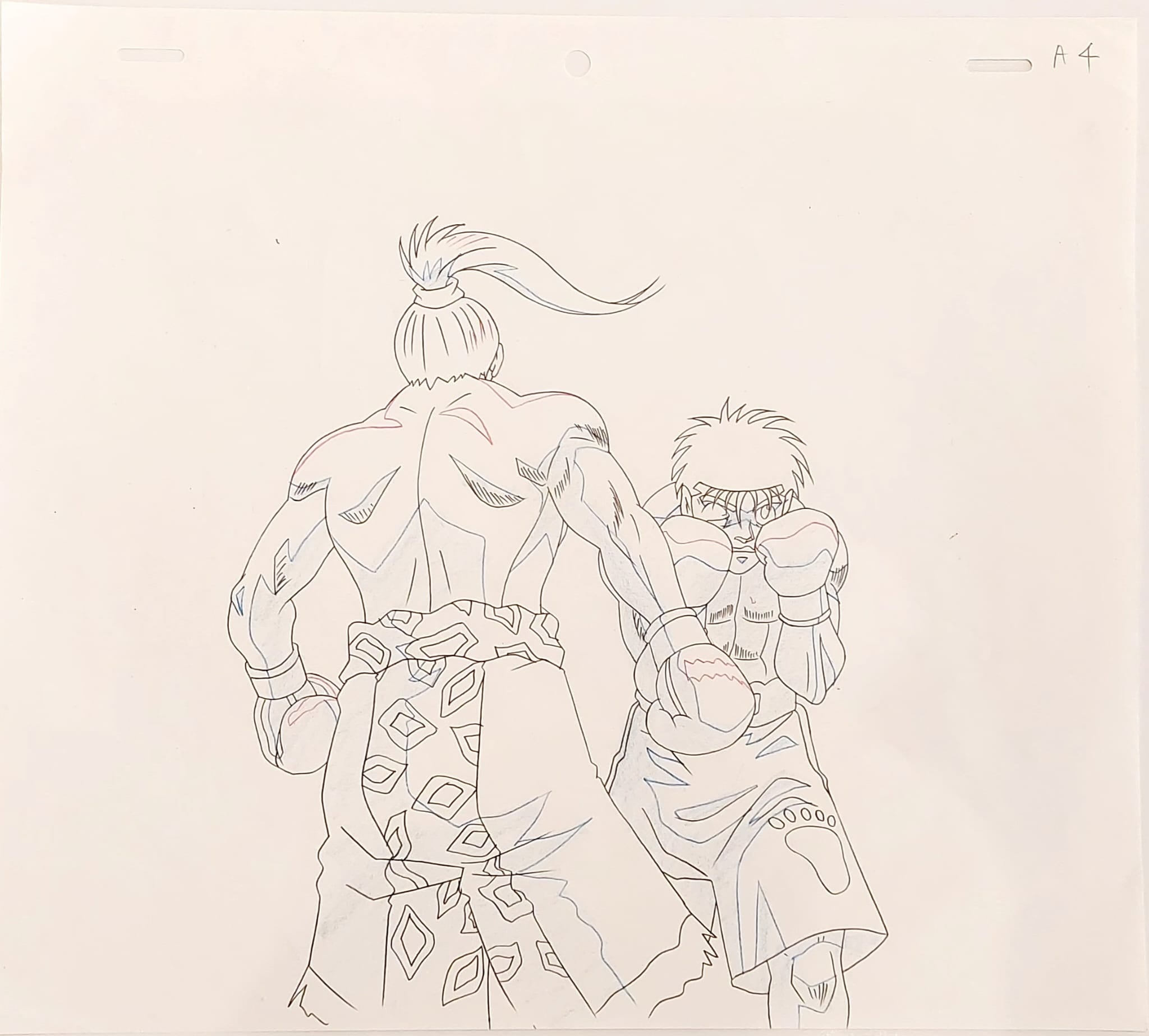 Hajime No Ippo Original Cel and Sketch (Ippo Makunouch  & Takuma Saeki)