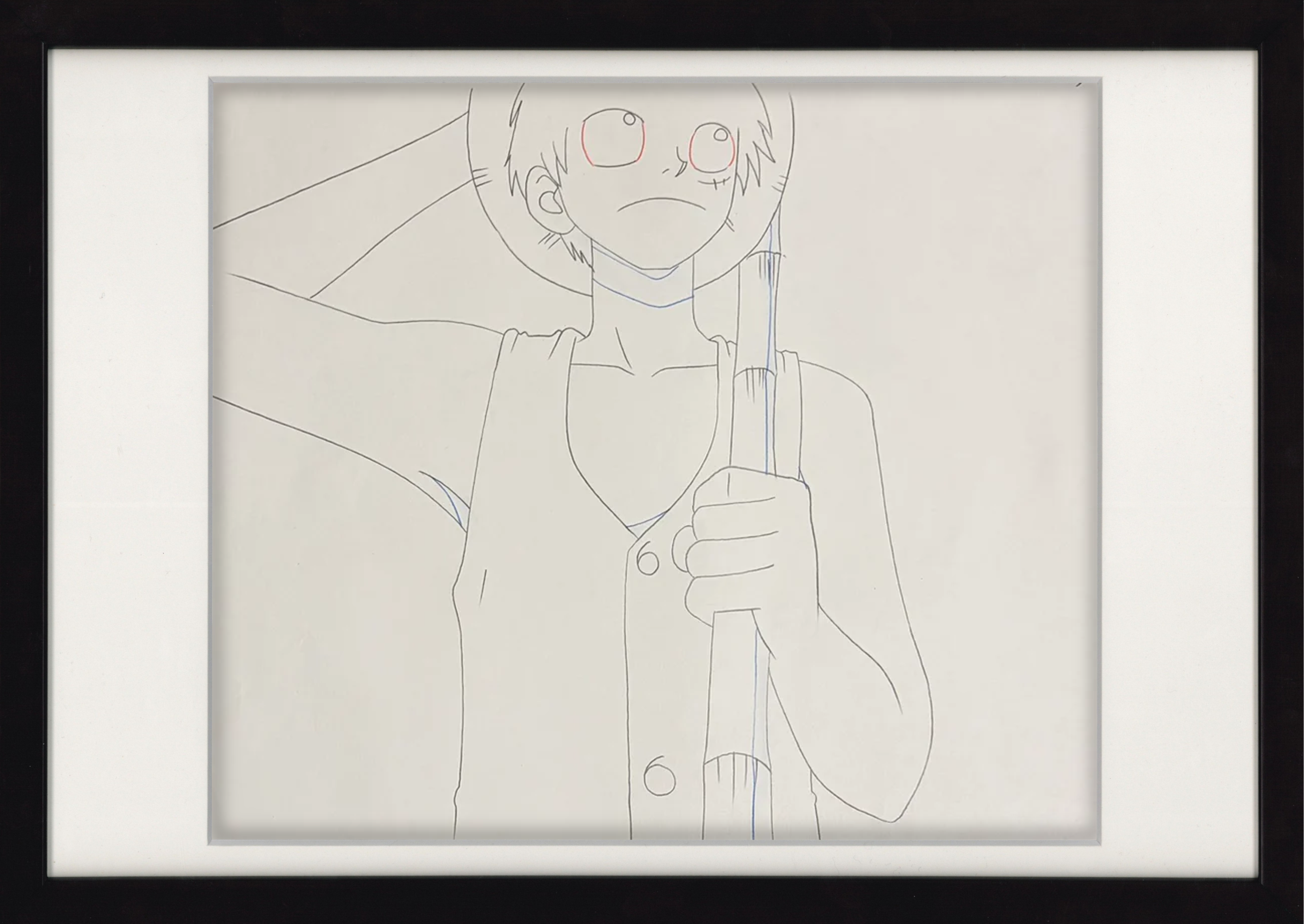 One Piece Original Sketch (Luffy) 5 Page Set