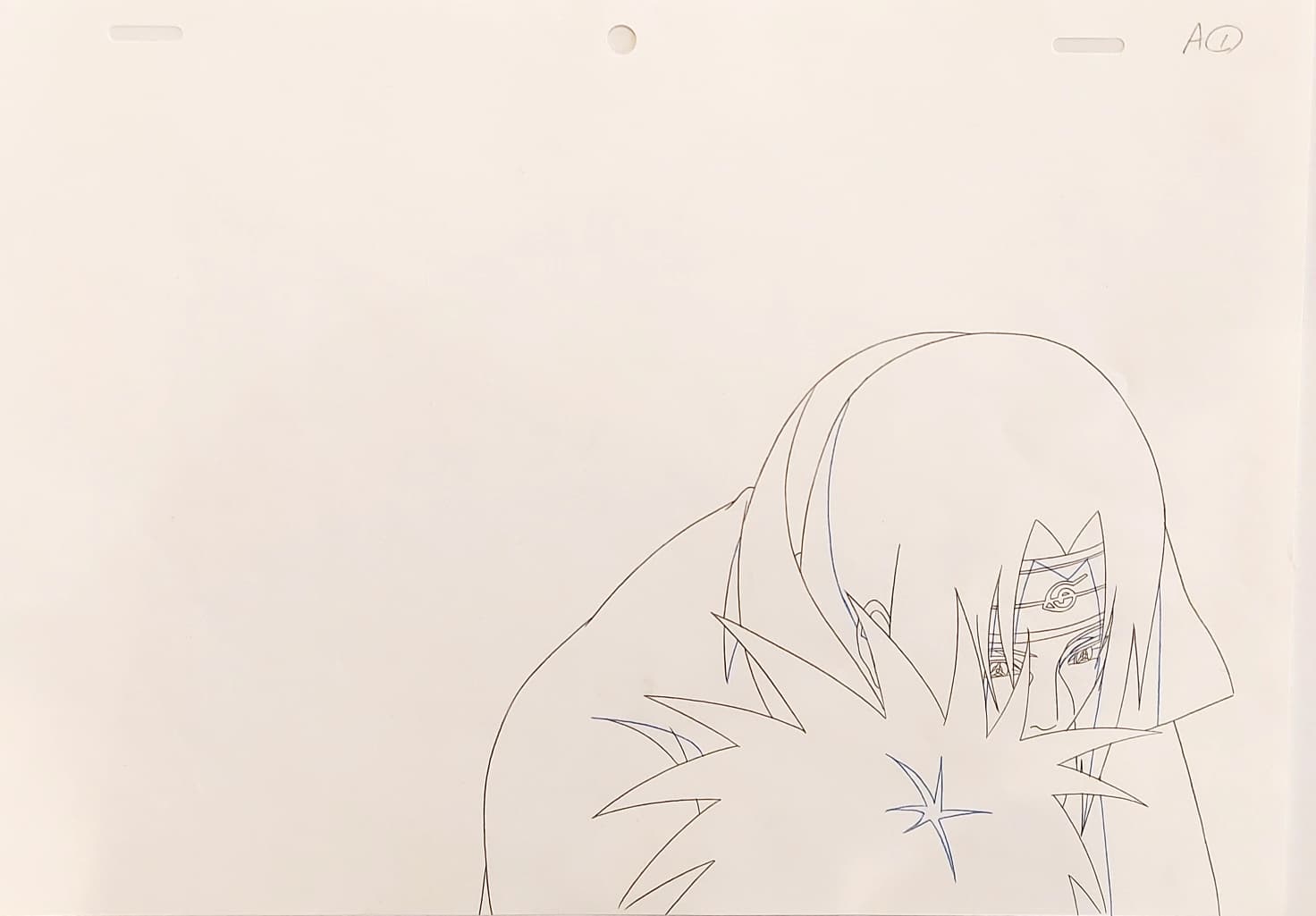 Naruto Original Sketch (Itachi) 2 pages Set