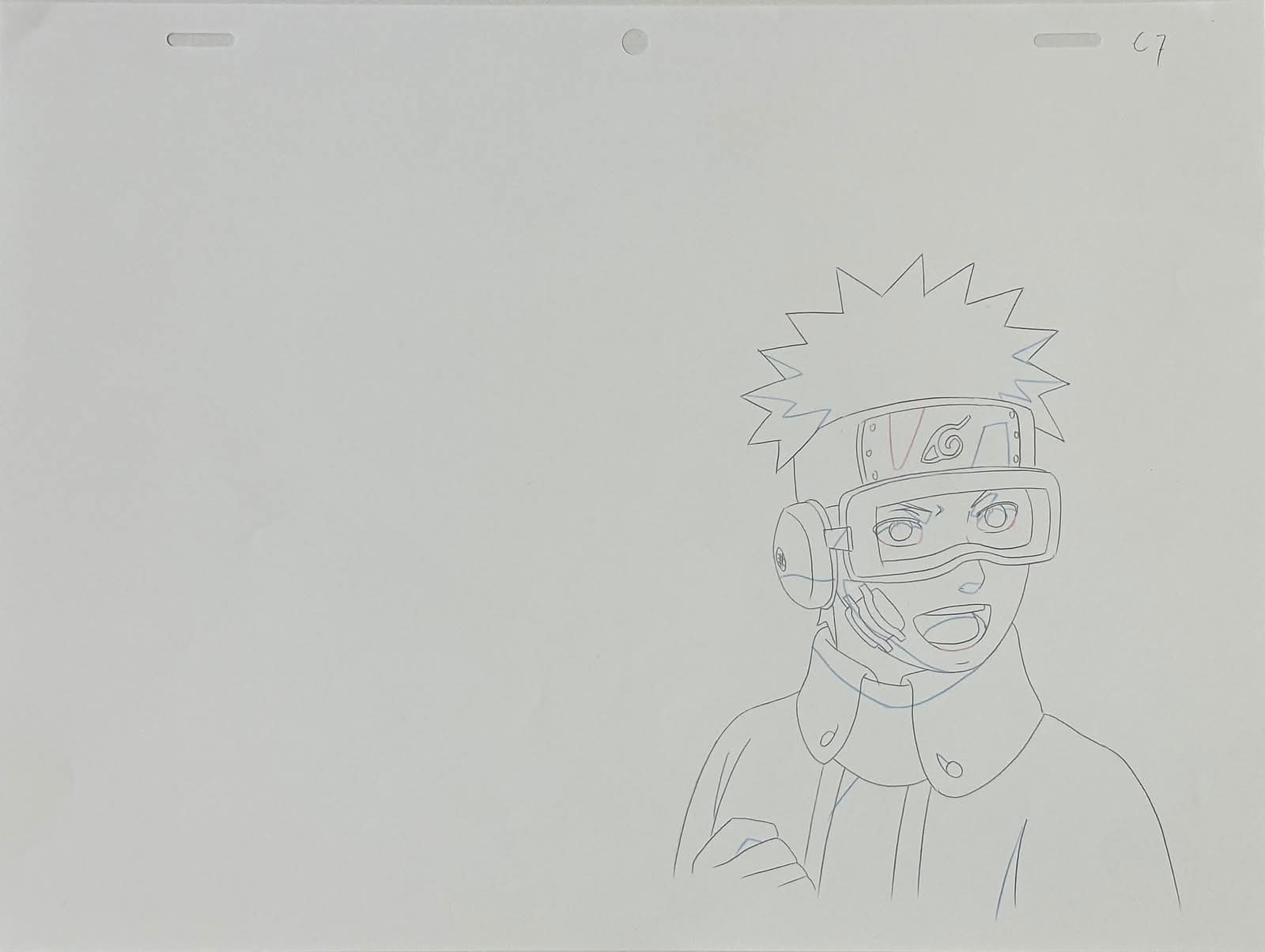 Naruto Shippuden Original Drawing (Obito Uchiha) 3-page Set