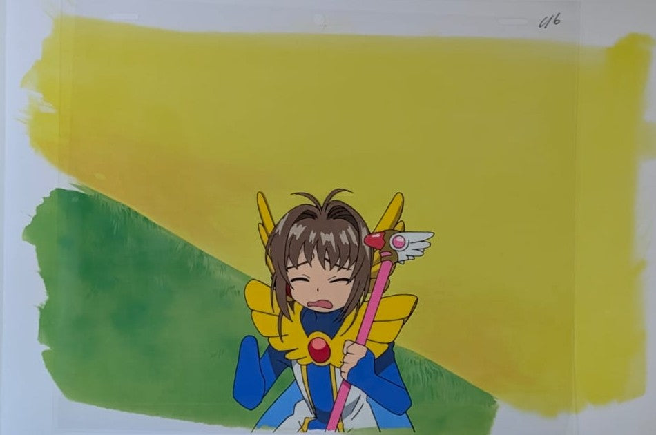 Cardcaptor Sakura Original Cel  & Drawing (Sakura Kinomoto)
