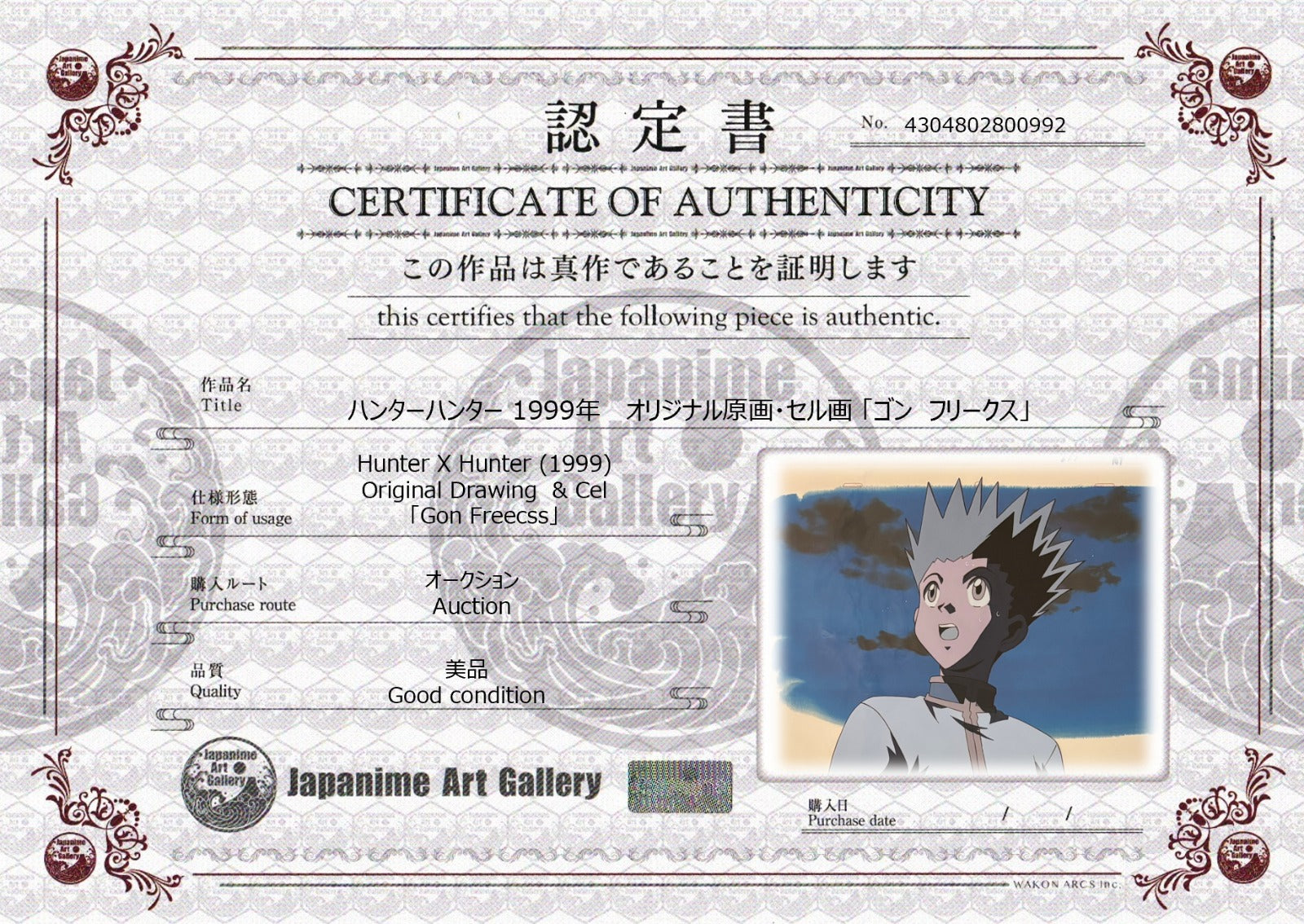 全职猎人 原画集和草图（Gon&amp;Wing）