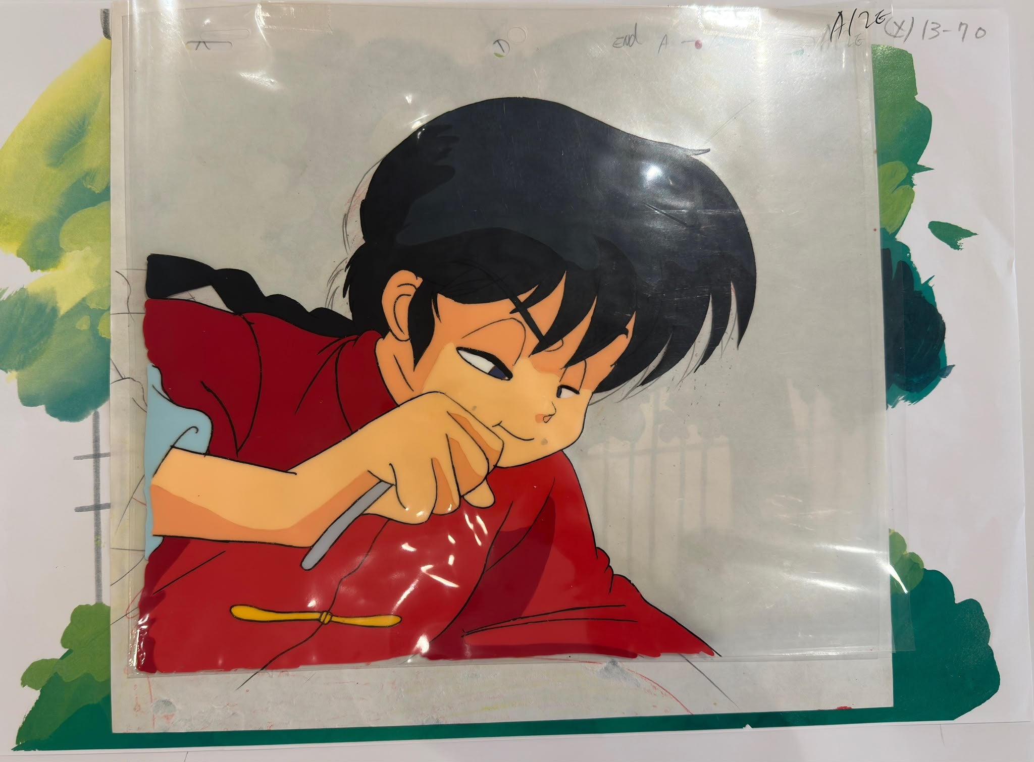 Ranma1/2 Original Drawing & Cel (Ranma Saotome)