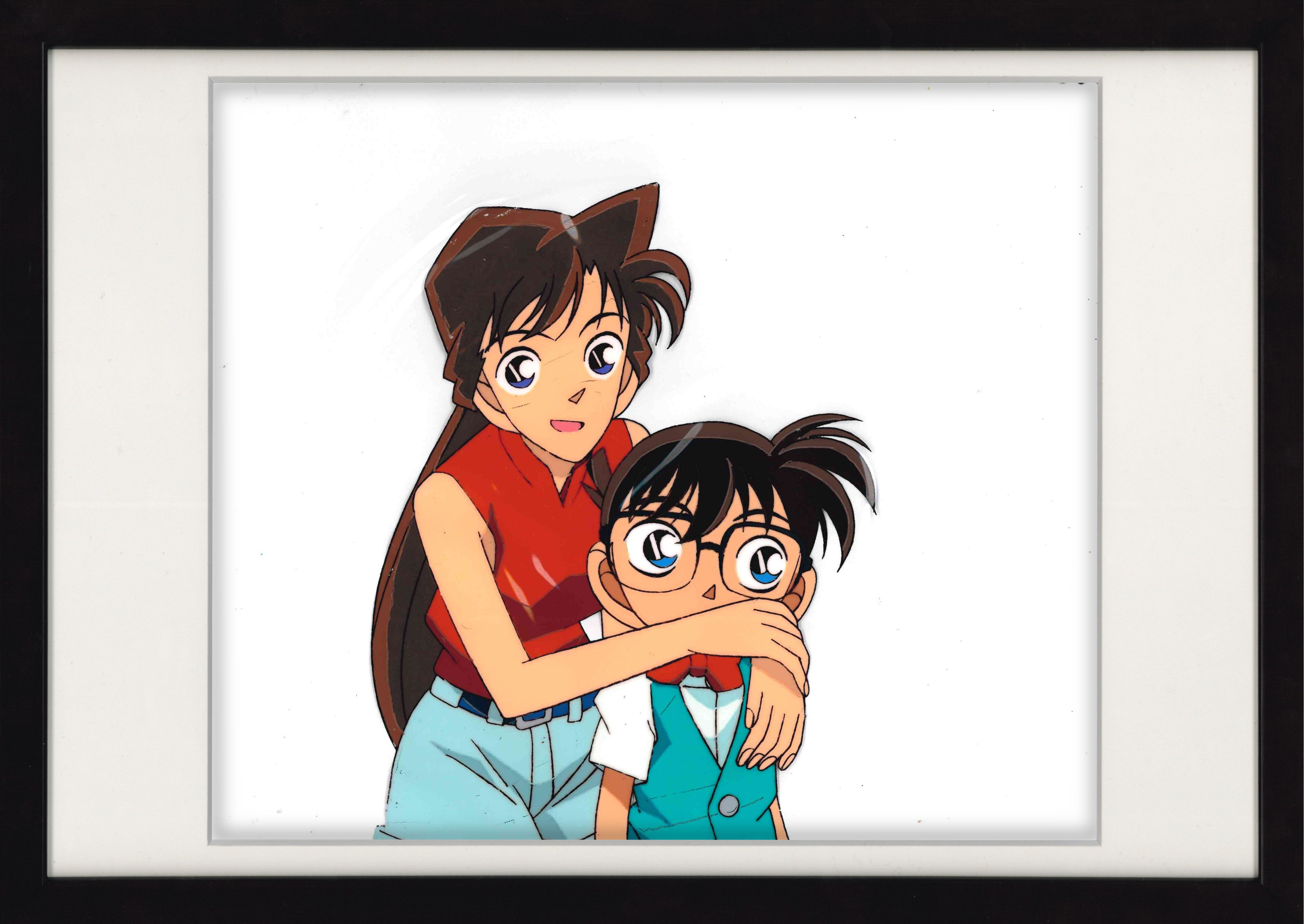 Detective Conan Original Cel and Douga (Ran Mouri, Conan Edogawa) 2-Piece Set