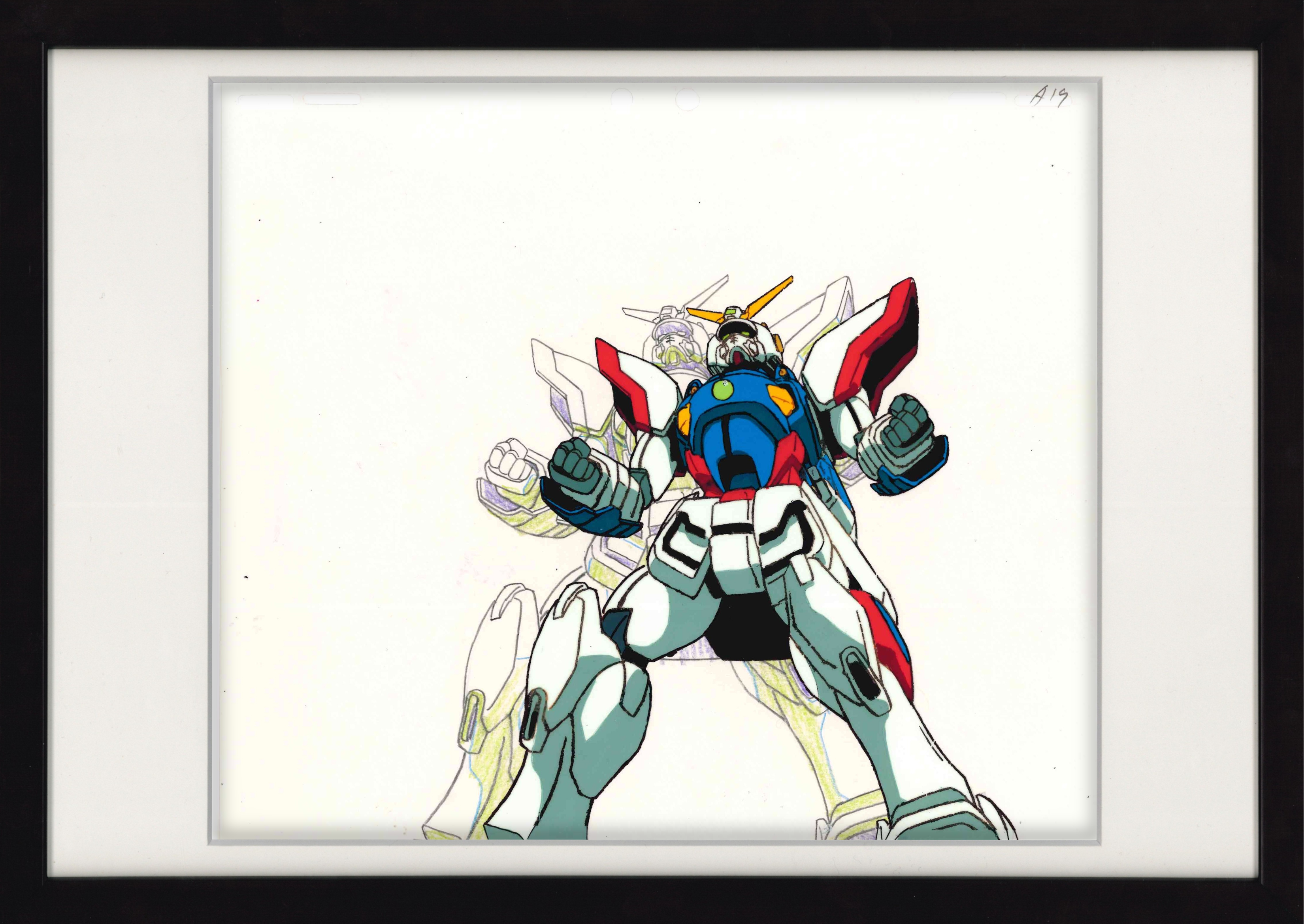 Mobile Fighter G Gundam Original Cel and Douga (Shining Gundam) 2-Piece Set