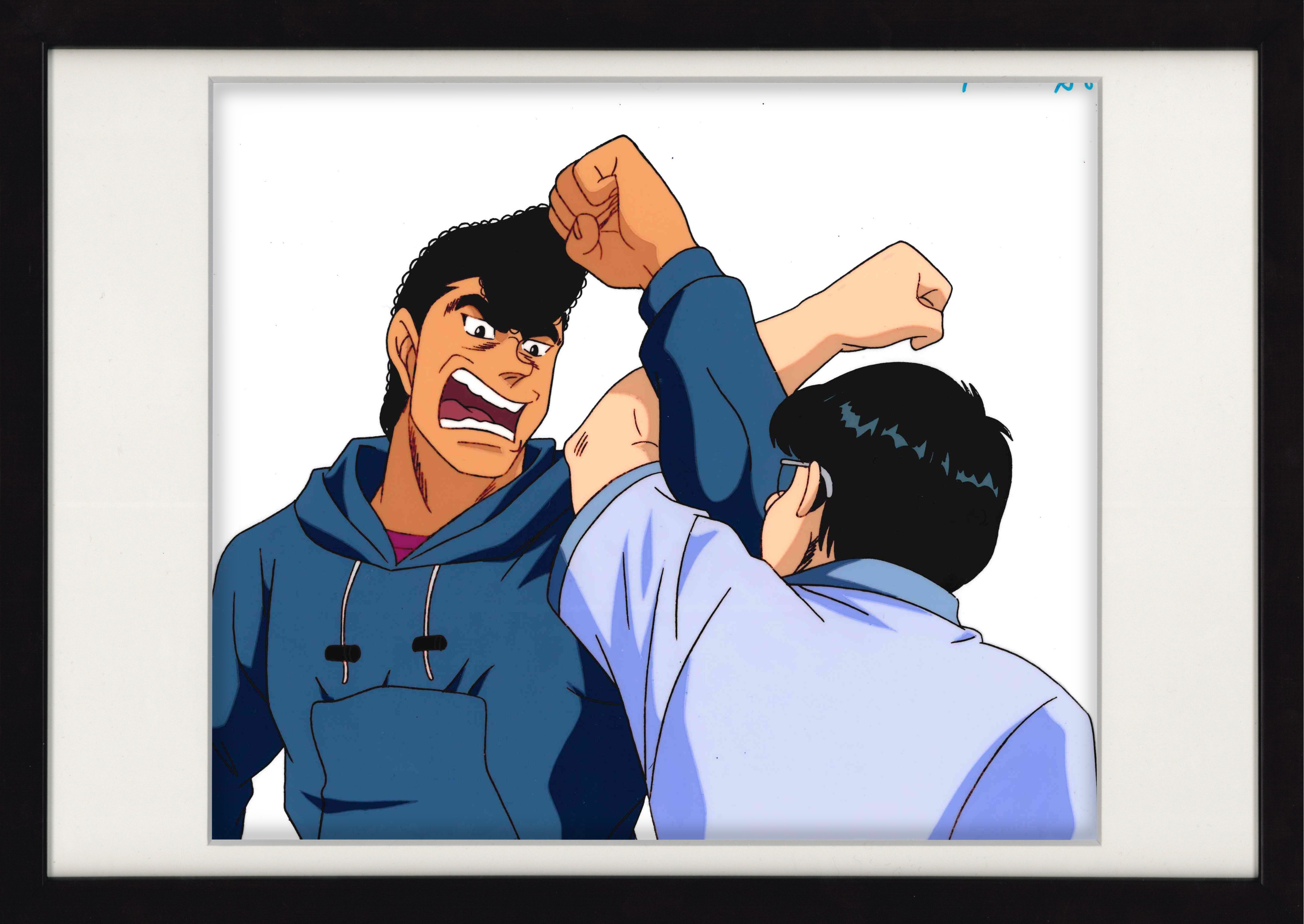 Hajime no Ippo Original Cel and Douga (Mamoru Takamura, Haruhiko Yagi) 2-Piece Set