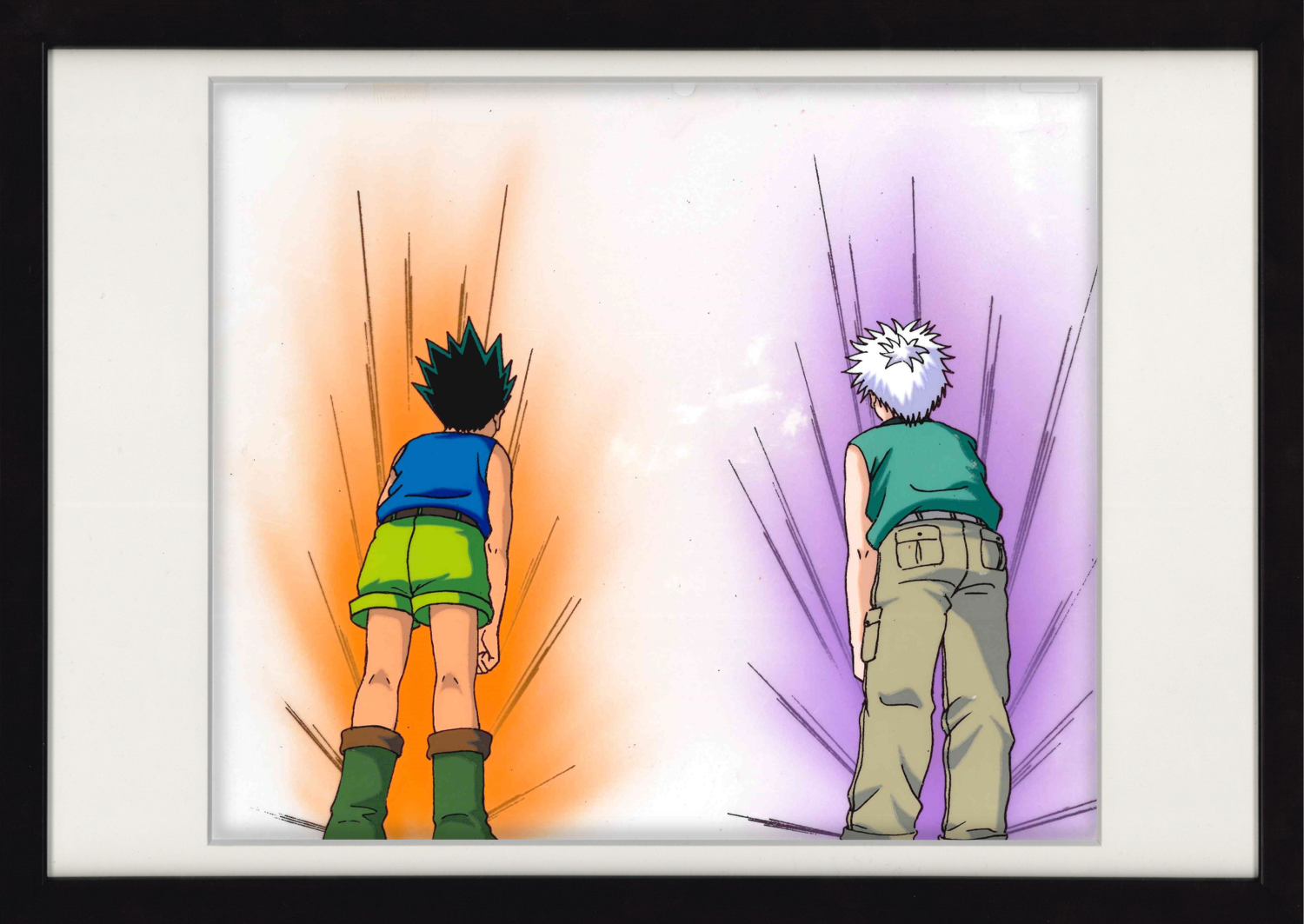 Hunter x Hunter Cella originale e douga (Killua Zoldyck,Gon Freecss) set da 4 pezzi